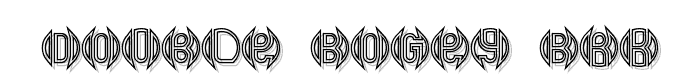 Double Bogey BRK font